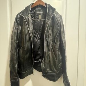 Banana Republic Black Leather Jacket